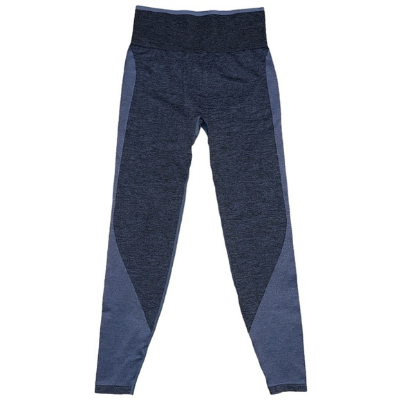 𝅺small Victoria’s Secret PINK Blue Seamless Leggings - Picture 3 of 4